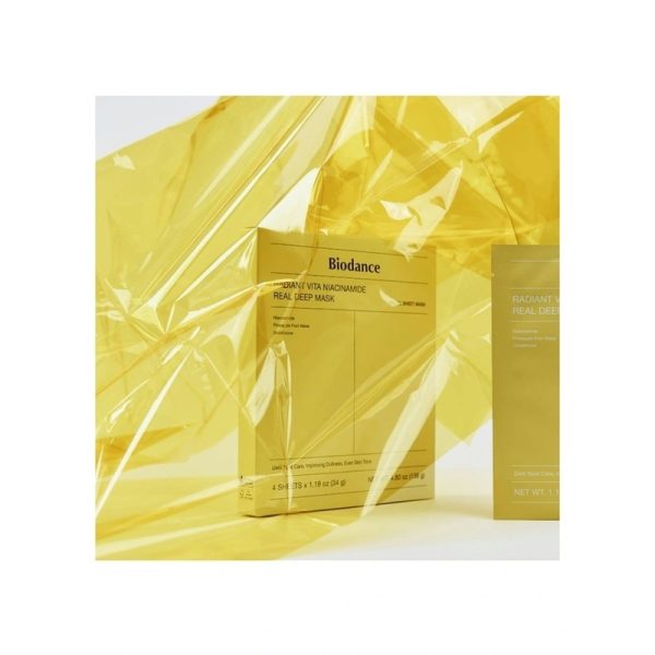 ماسک روشن‌کننده بیو کلاژن بایودنس (زرد) Biodance Bio-Collagen Real Deep Brightening Mask - Image 2