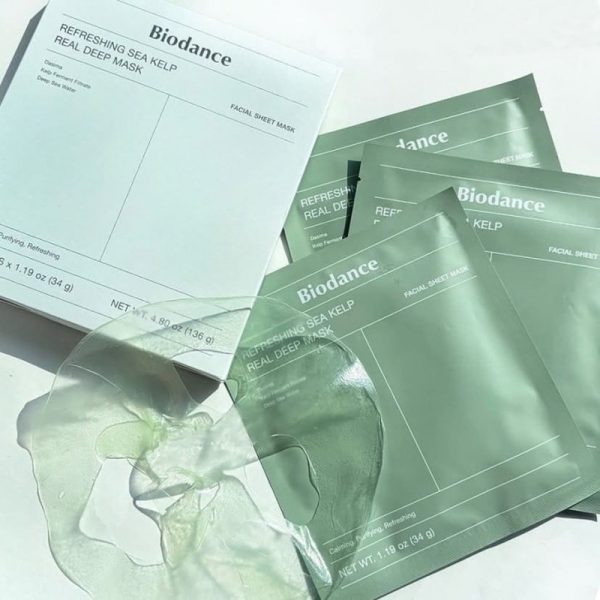 ماسک آرامش‌بخش بیو کلاژن بایودنس (سبز) Biodance Bio-Collagen Real Deep Calming Mask - Image 2