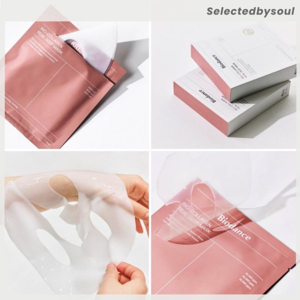 ماسک ورقه‌ای بیو کلاژن ریل دیپ بایودنس (صورتی) Biodance Bio-Collagen Real Deep Mask - Image 2
