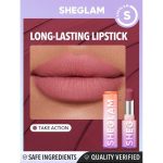 رژ لب مات بادوام شیگلم مدل Dynamatte Boom رنگ Take Action حجم ۲.۷ گرم  SHEGLAM Dynamatte Boom Long-Lasting Matte Lipstick – Take Action - Image 2
