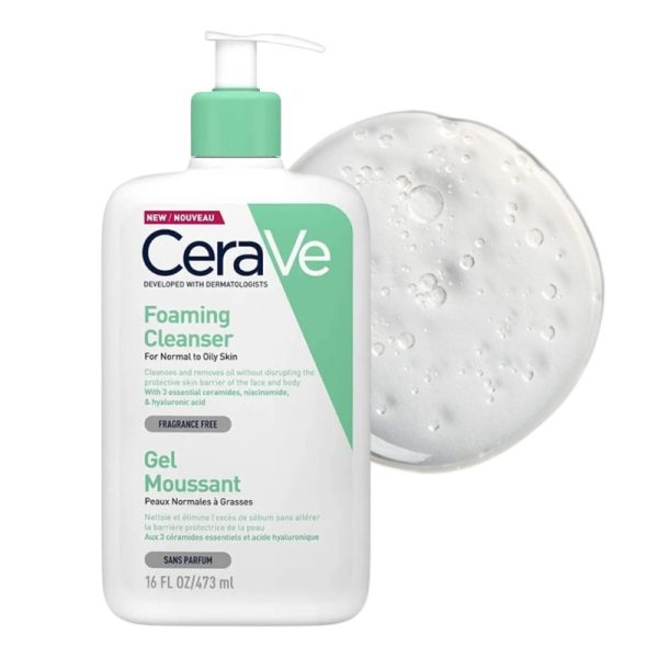 ژل شستشوی صورت سراوی مدل cerave Foaming Cleanser مخصوص پوست نرمال تا چرب حجم 236 میل - Image 2