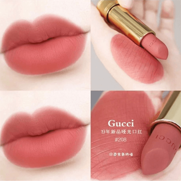 رژ لب جامد مات گوچی مدل Rouge à Lèvres Mat – فروش به صورت تکی از ست ۳ عددی – وزن ۳.۵ گرم  GUCCI Rouge à Lèvres Mat Lipstick – Single from 3pc Set – 3.5g - Image 2