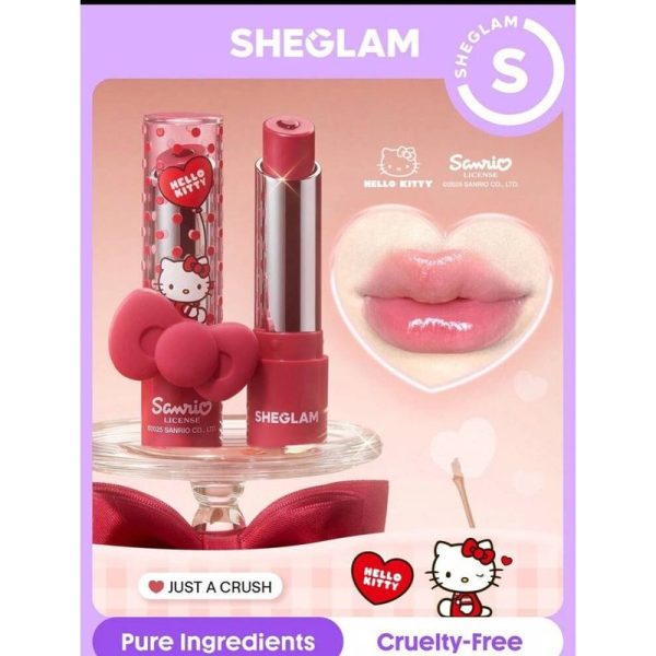 رژ لب آبرسان شیگلم مدل بی‌مای‌بیبی نسخه هلو کیتی SHEGLAM Be My Baby Hydrating Lipstick – Hello Kitty Edition - Image 2