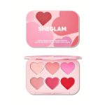 پالت رژگونه کرمی شیگلم مدل Flush Crush بسته‌بندی صورتی روشن حجم ۱۲ گرم  SHEGLAM Flush Crush Cream Blush Palette – Pink Edition