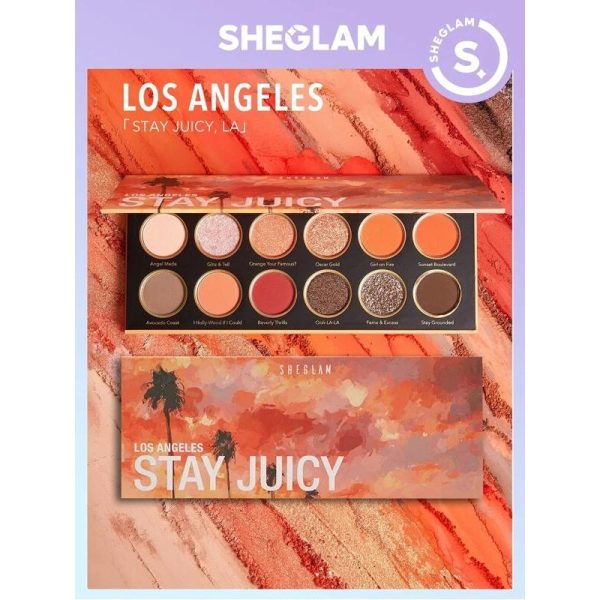 پالت سایه چشم شیگلم مدل Stay Juicy مجموعه ۱۰.۵ گرم SHEGLAM Stay Juicy Eyeshadow Palette - Image 2