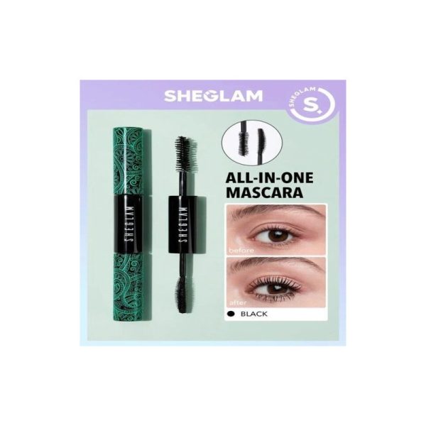 ریمل دو سر شیگلم مدل All-In-One SHEGLAM All-In-One Volume & Length Mascara - Image 2