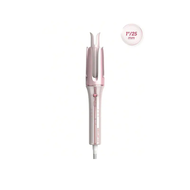 IMG_9518 فرکننده موی کرلی اتوماتیک شیگلم صورتی مدل SHEGLAM Curler - Image 1