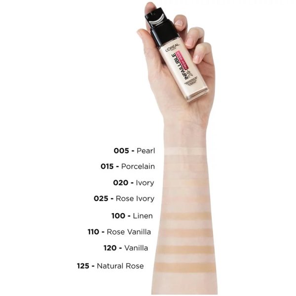 کرم پودر لورآل پاریس مدل Infallible 32H Fresh Wear حاوی ویتامین C با SPF 25  L’Oréal Paris Infallible 32H Fresh Wear Foundation with Vitamin C – SPF 25 - Image 2