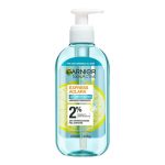 ژل شستشوی ضدجوش گارنیر مدل Fast Clear حاوی ۲٪ سالیسیلیک اسید و ویتامین C Garnier SkinActive Fast Clear Face Wash حجم ۲۰۰ میل