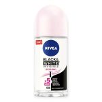 مام رول ضدتعریق نیوآ مدل Black & White Invisible Clear حجم ۵۰ میل (NIVEA Black & White Invisible Clear Roll-On 48H 50ml)