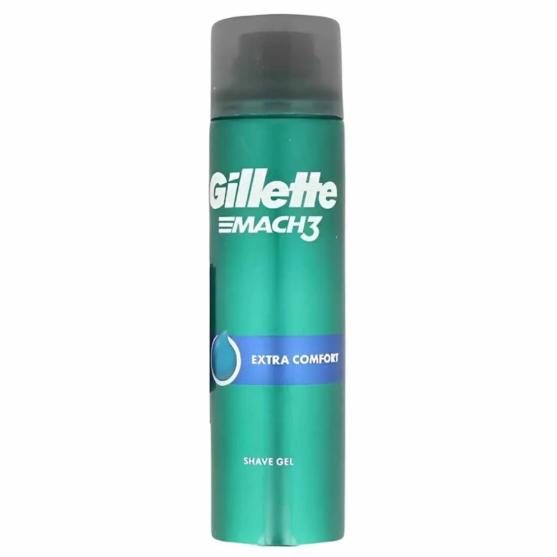 Gillette-Mach3-Extra-Comfort-Mens-Shaving-Gel- ژل اصلاح ژیلت مدل Extra Comfort حجم ۲۰۰ میلیلیتر Gillette Extra Comfort Shave Gel 200ml - Image 1