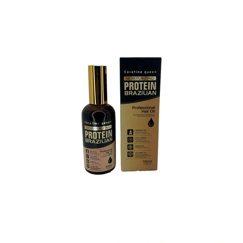 روغن-کراتین-کوئین-1(2) روغن مو پروتئین کویین حجم ۱۰۰ میلیلیتر Queen Protein Hair Oil 100ml - Image 1