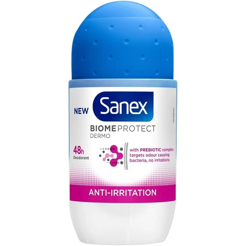 51JC6Hmd+VL._AC_UF1000,1000_QL80_ مام رول ضدتعریق سنکس مدل Anti Irritation (ضد تحریک) حجم 50 میلیلیتر Sanex Anti-Irritation Antiperspirant Roll-On Deodorant 50ml - Image 1