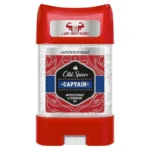 مام ضدتعریق ژلی مردانه اولد اسپایس مدل Captain (کاپیتان) حجم 70 میلی‌لیتر   Old Spice Captain Clear Gel Antiperspirant Deodorant Stick 70ml