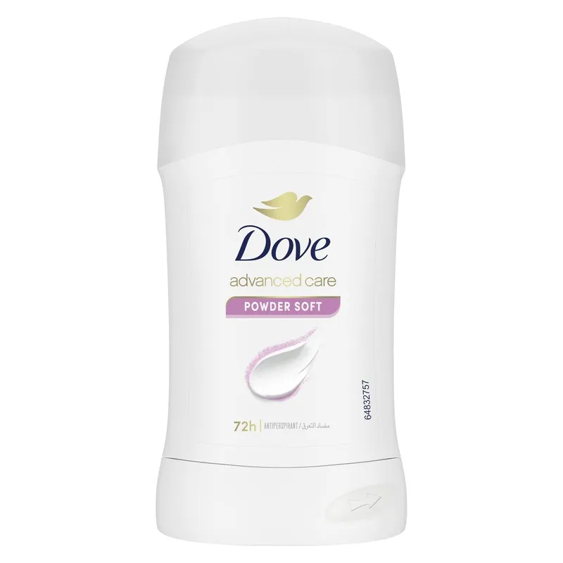 61o-Fax2OhL مام ضدتعریق صابونی داو مدل Powder Soft (پودر سافت) حجم 40 میلیلیتر Dove Powder Soft Antiperspirant Stick Deodorant 40ml - Image 1
