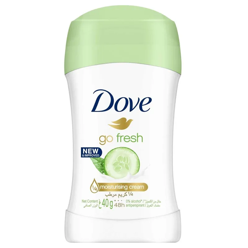 61r0AB5PdjL مام ضدتعریق صابونی داو مدل Go Fresh خیار و چای سبز حجم 40 میلیلیتر Dove Go Fresh Cucumber & Green Tea Antiperspirant Stick 40ml - Image 1