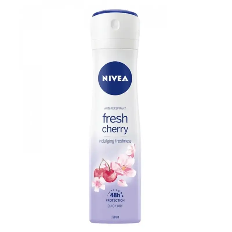 IG3YbDGrRZYNzIfTsAQTNse502doe7KWc2N0ajTi - 1K JPEG اسپری ضدتعریق زنانه نیوآ مدل Fresh Cherry حجم 150 میلیلیتر NIVEA Fresh Cherry Anti-Perspirant Spray 150ml - Image 1