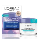 کرم مرطوب‌کننده و ضدچروک کلاژن لورآل پاریس Collagen Moisture Filler حجم ۴۸ گرمL'Oréal Paris Collagen Moisture Filler Daily Face Moisturizer 48g