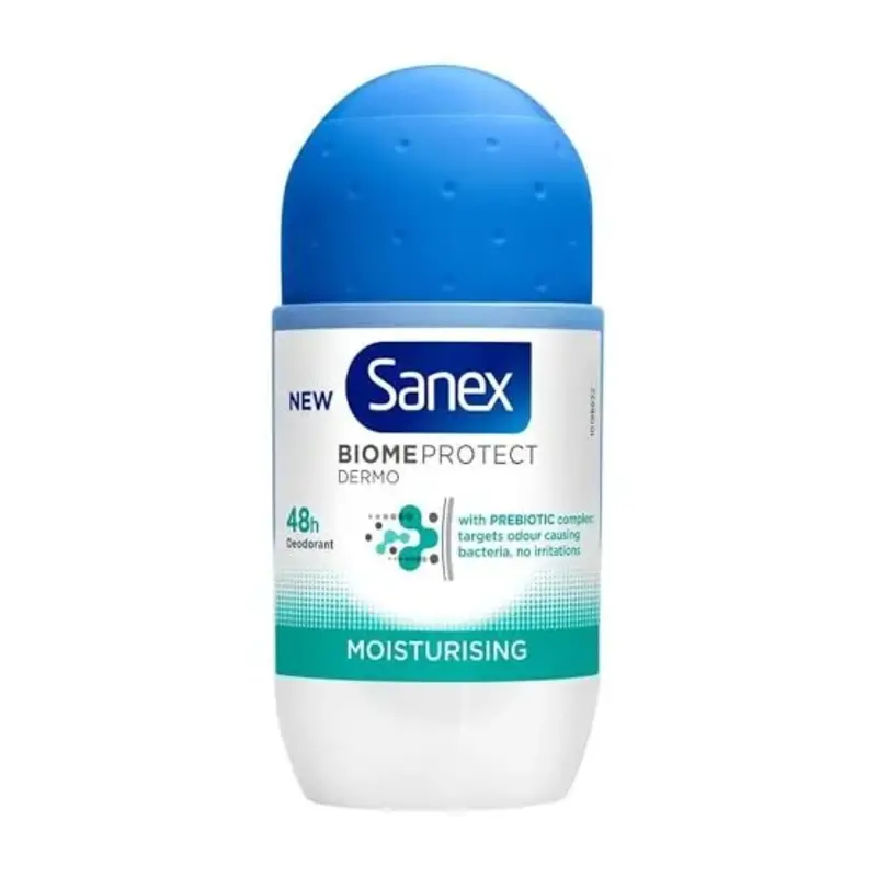 imagesزرذ - 1K JPEG مام رول ضدتعریق سنکس مدل Moisturising (مرطوبکننده) حجم 50 میلیلیتر Sanex Moisturising Antiperspirant Roll-On Deodorant 50ml - Image 1