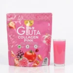 نوشیدنی مکمل کلاژن و گلوتاتیون گلوتا کلاژن پینک _ Gluta Collagen Pink Dietary Supplement Drink