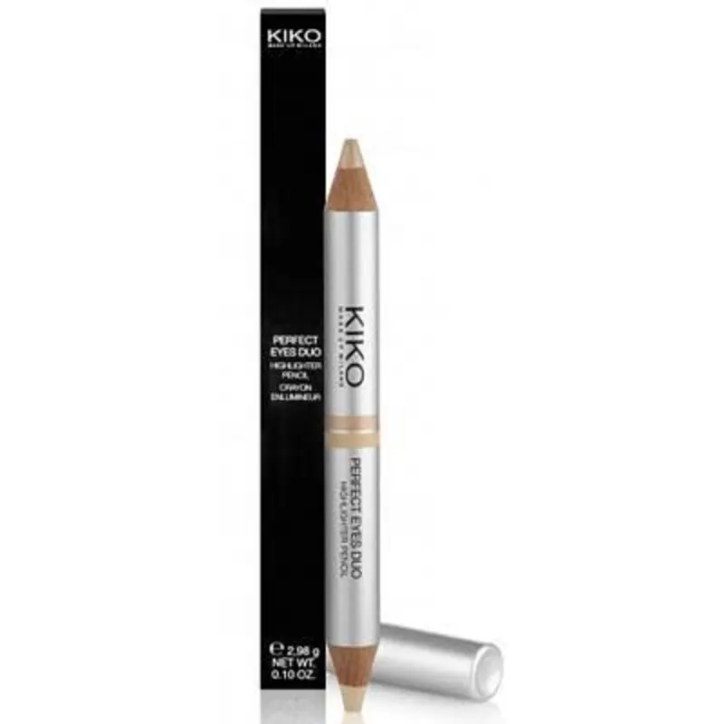 kiko مداد هایلایتر دو سر چشم کیکو میلانو دو فینیش مات و مرواریدی _ KIKO MILANO Perfect Eyes Duo Highlighter Pencil - Image 1